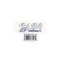 Utah State thin line campus sticker